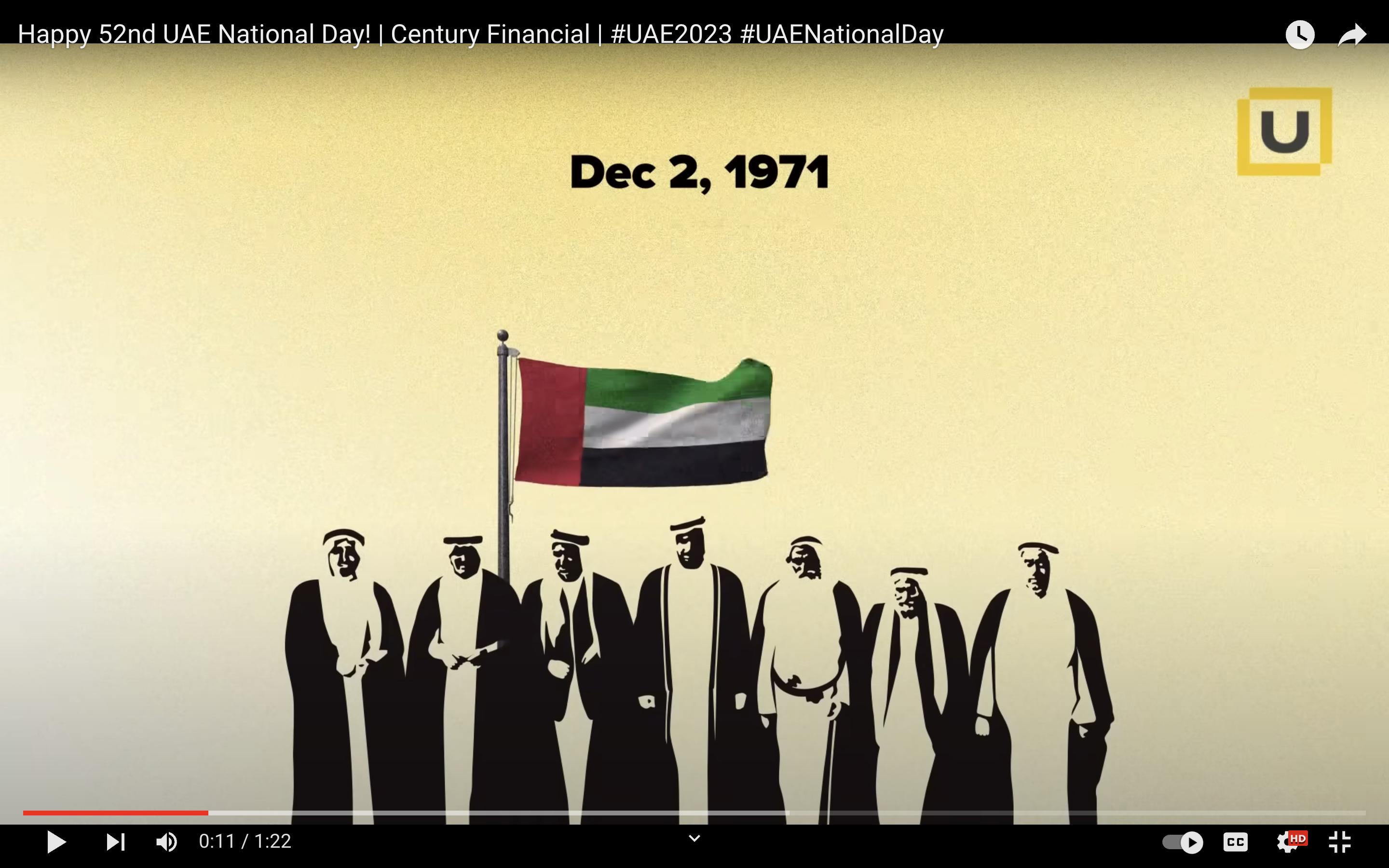 [VIDEO SCRIPT] Celebrating 52nd UAE National Day – Century Financial Dubai